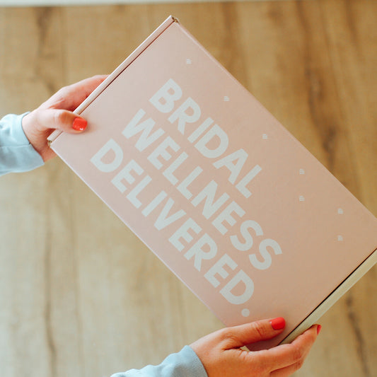 The Mine Company - Bridal Self-Care Box - Bridal Wellness Delivered - Pink gift box for brides - gifts for covid brides - brides that need self-care - wellness for her