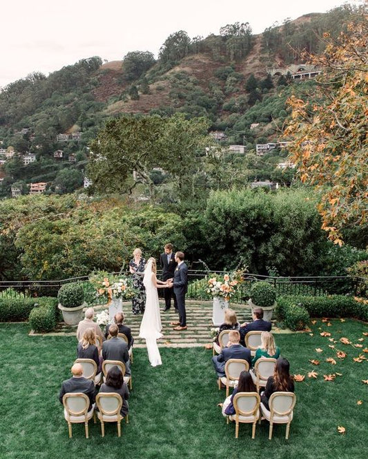 backyard wedding in sausalito california